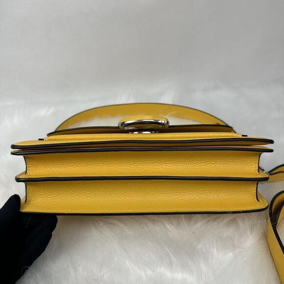 Coach Tabby Shoulder 26 3way Crossbody Clutch In Canary Leather CH735 NWT - Picture 14 of 16